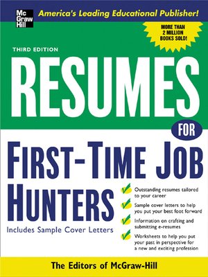 cover image of Resumes for First-Time Job Hunters